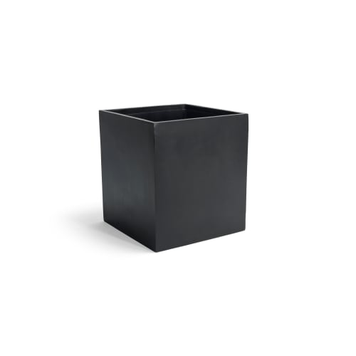 Morocco Cube Wastebasket, 11.5 Quart, Onyx